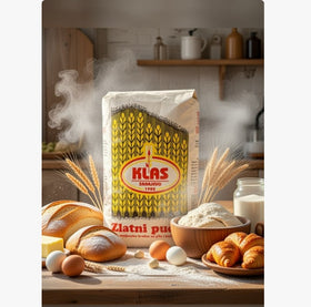 Klas Zlatni Puder Type 400 Wheat Flour, Bosnian 2kg (4.4lb)