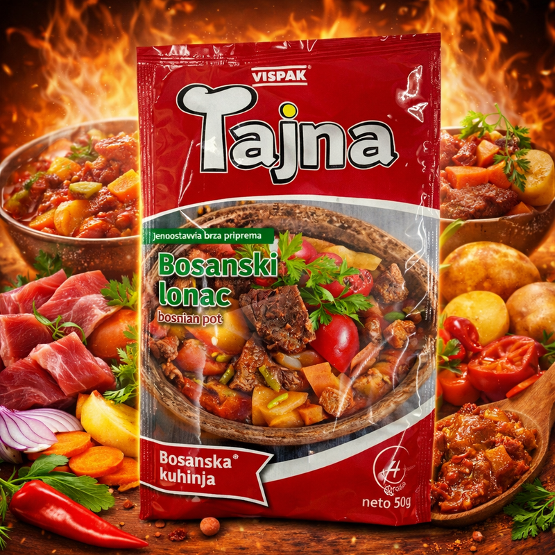 Vispak Tajna Bosanski Lonac Stew Seasoning Mix 50 g