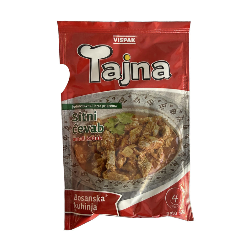 Vispak Tajna Small Kebab Seasoning Mix 50g | Hamilton Euromarket