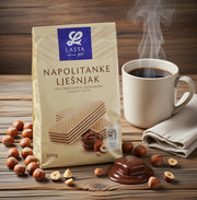 Lasta Hazelnut Cream Filled Wafers 300 g — authentic snack from Croatia | Hamilton Euromarket