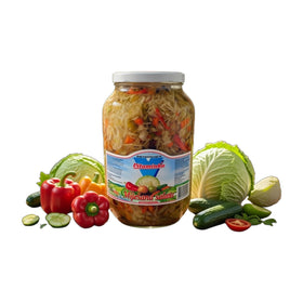 Vitaminka Mixed Salad (Mijesana Salata) North Macedonian Pickled Vegetables 2.4kg (5.3lb)