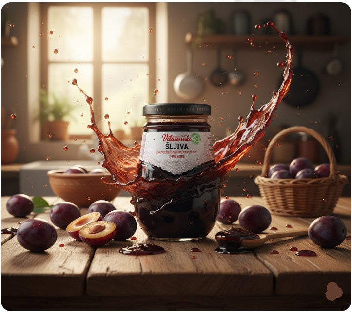 Vitaminka Sljiva Pekmez Sweetened Plum Jam 650 g