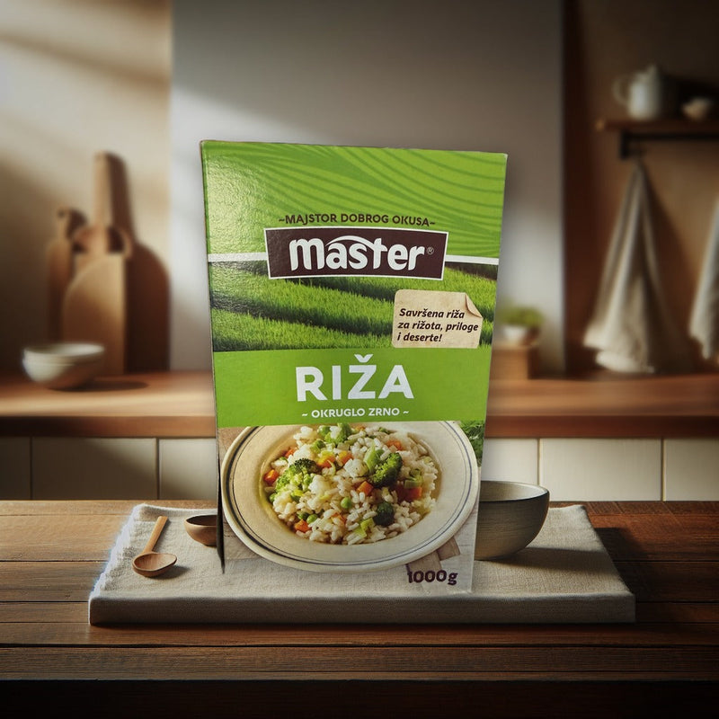 Master Round Grain Rice 1000g — authentic pantry from Bosnia and Herzegovina | Hamilton Euromarket