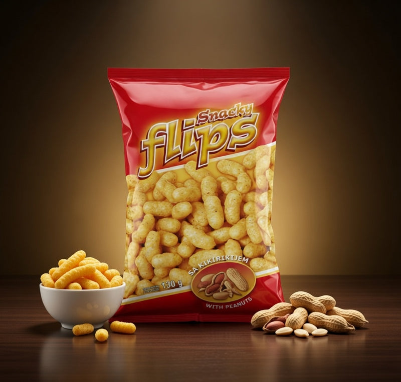 Vispak Snacky Flips with Peanuts (Sa Kikirikijem)