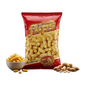 Vispak Snacky Flips with Peanuts, Bosnian Snack 130g (4.6oz)
