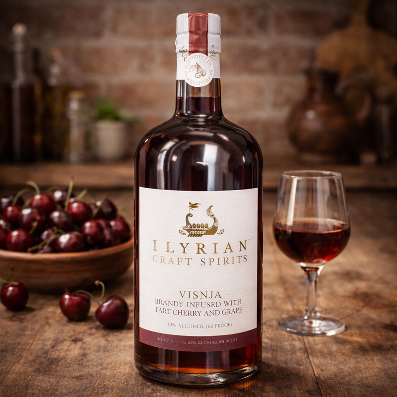 Illyrian Craft Spirits Visnja Cherry Brandy 700 mL