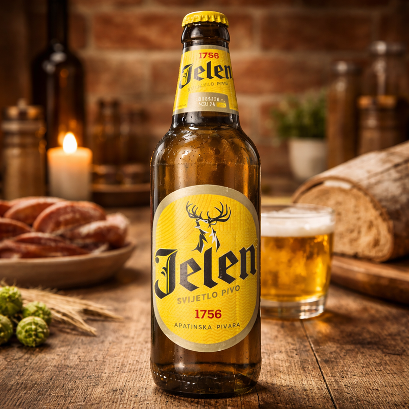 Jelen Svijetlo Pivo Lager Beer 500 mL