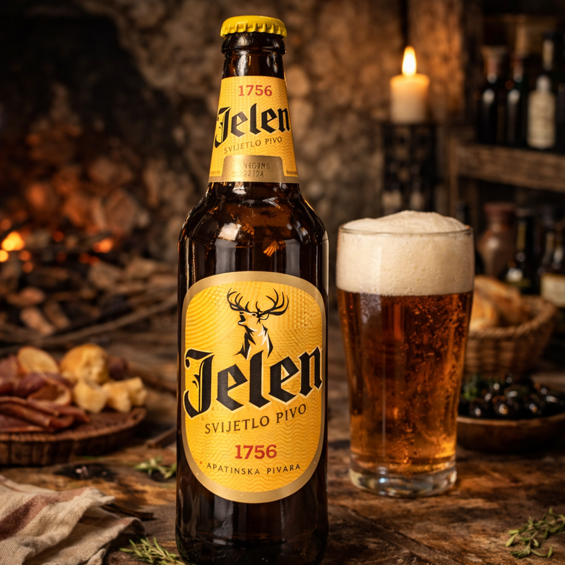Jelen Svijetlo Pivo Lager Beer 500 mL