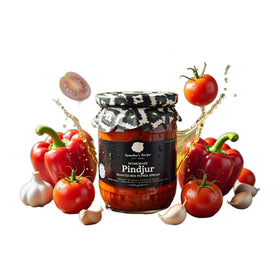 Ask Homemade Pindjur Roasted Red Pepper & Tomato Spread, Serbian 550g (1.2lb)