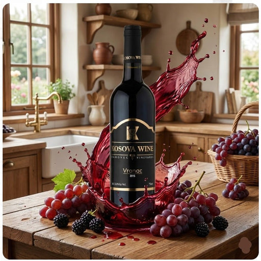 Kosova Wine Vranac Extra 2015 Wine 750 mL — authentic alcohol from Kosovo | Hamilton Euromarket