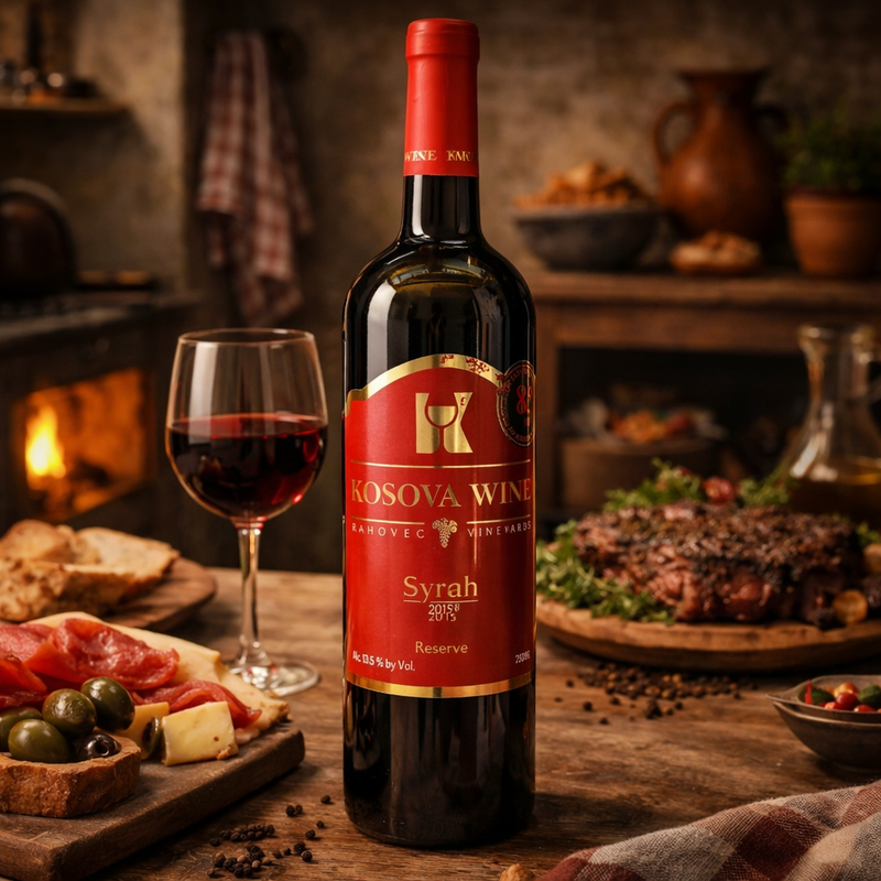 Kosova Wine Syrah Reserve 2015 Wine 750 mL