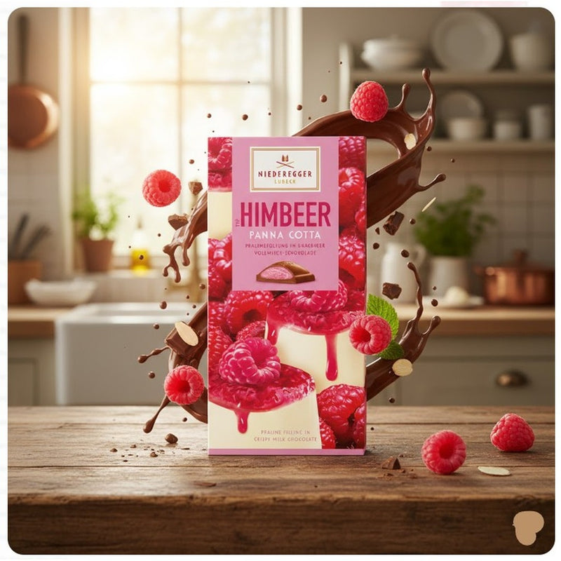 Niederegger Pralinen Tafel Himbeer Panna Cotta 100 g