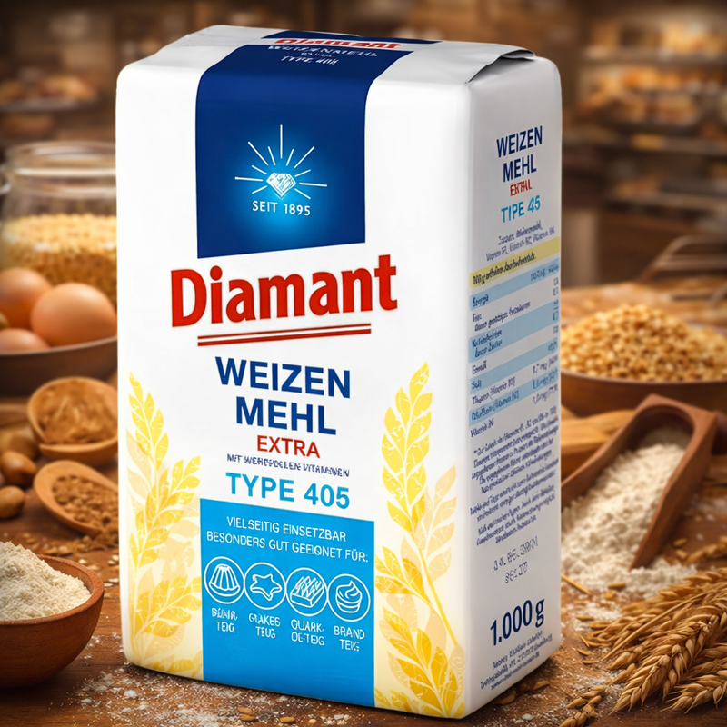 Diamant Weizenmehl Wheat Flour Type 405 1000 g