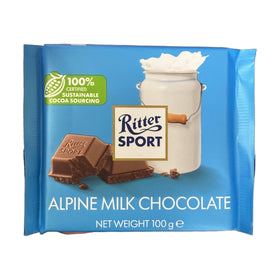 Ritter Sport Milk Chocolate Bar, German 100g (3.5oz)