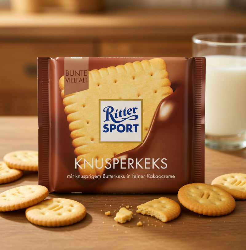 Ritter Sport Butter Biscuit 100 g — authentic snack from Germany | Hamilton Euromarket