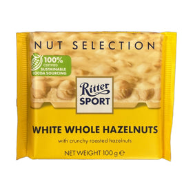 Ritter Sport White Whole Hazelnut Chocolate 100g (3.5oz)