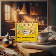 Ritter Sport Ritter White Whole Hazelnut Chocolate 100 g — authentic snack from Austria | Hamilton Euromarket