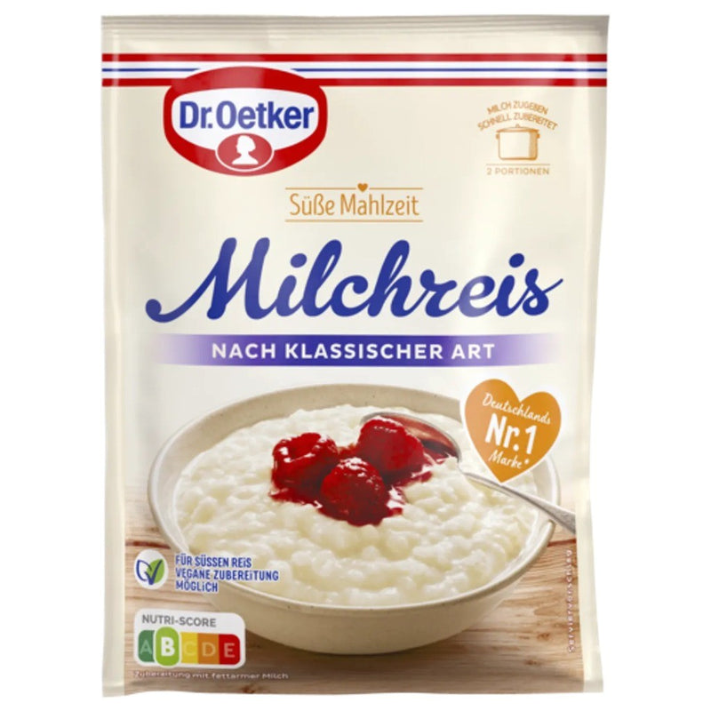 Dr. Oetker Milchreis Klassischer Art, German Rice Pudding Mix 125g (4.4oz) | HE gallery 4000521770006 #3