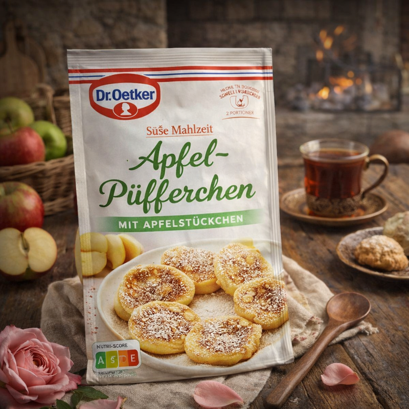 Dr Oetker Apfel Pufferchen Apple Pancake Mix 72 g