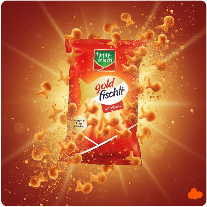 Funny-Frisch Goldfischli Fish-Shaped Pretzel Snacks 100 g