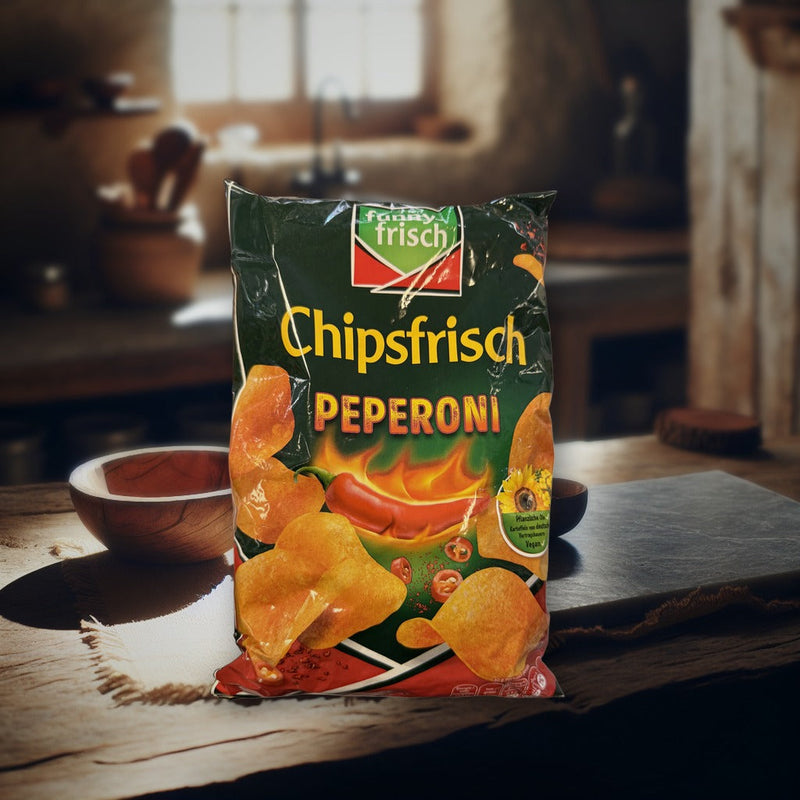 Funny-frisch Chipsfrisch Peperoni 175 g — authentic snack from Germany | Hamilton Euromarket
