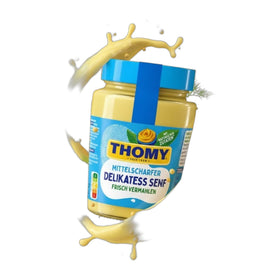 Thomy Delikatess Medium Hot German Mustard 250ml (8.5fl oz)