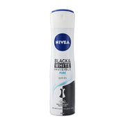 Nivea Black & White Invisible Pure Anti-Perspirant Spray 150 ml | Hamilton Euromarket