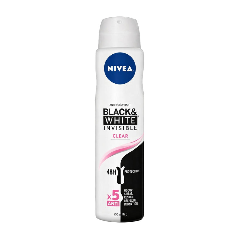 Nivea Black & White Invisible Clear Antiperspirant Spray 150 ml | Hamilton Euromarket