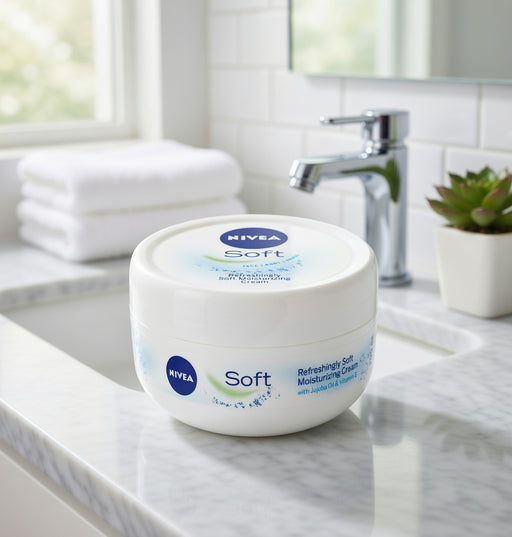 Nivea Soft Moisturizing Cream 200 ml — authentic home care from Germany | Hamilton Euromarket