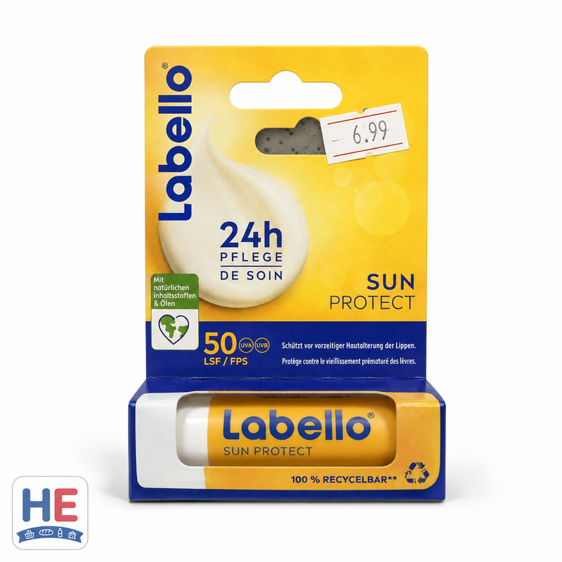 Labello Sun Protect SPF 50 lip balm 4.8g — German water-resistant high-protection stick