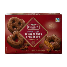 Lambertz Milk Chocolate Gingerbread with Dark Chocolate Decor 500g (1.1lb)