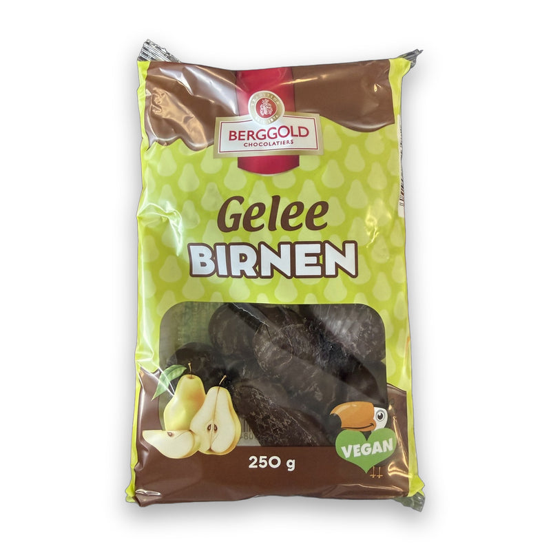 Berggold Gelee Birnen Chocolate-Covered Jelly Pears 250g