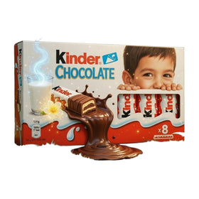 Kinder Chocolate Milk Chocolate Bars 8-Pack 100g (3.5oz)