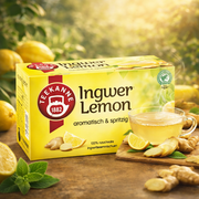 Teekanne Ginger Lemon Herbal Tea 35 g — authentic beverage from Germany | Hamilton Euromarket