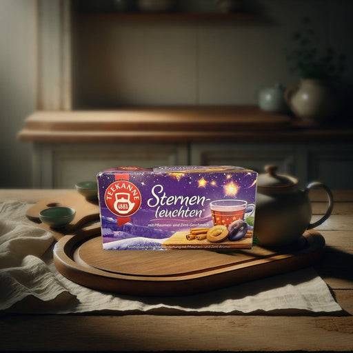 Teekanne Sternenleuchten - Fruit Tea With Plum & Cinnamon Flavor 50 g (20 x 2,5 g) — authentic beverage from Germany | Hamilt