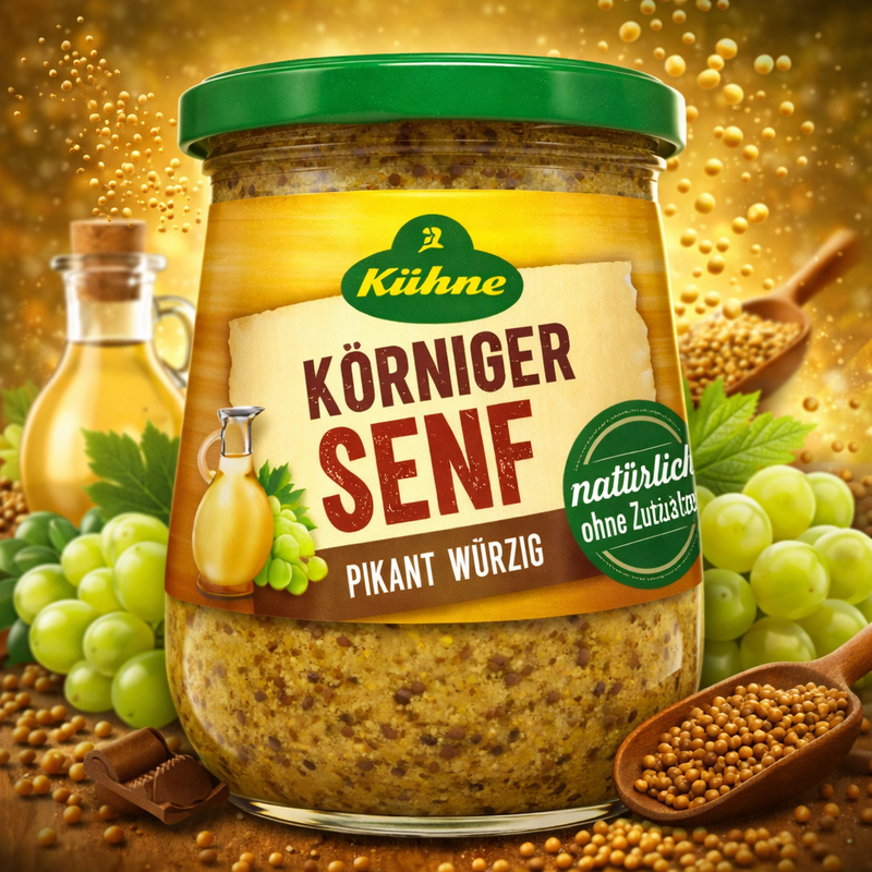 Kuhne Whole Grain Mustard 250 ml
