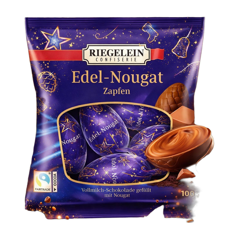 Riegelein Edel-Nougat Zapfen Milk Chocolate with Nougat Filling 150 g | Hamilton Euromarket