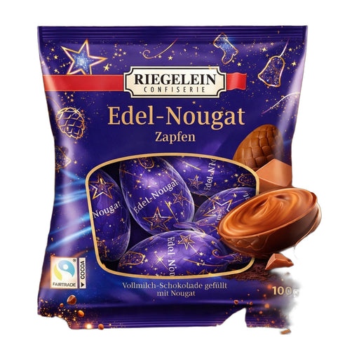 Riegelein Edel-Nougat Zapfen Milk Chocolate with Nougat Filling 150 g | Hamilton Euromarket