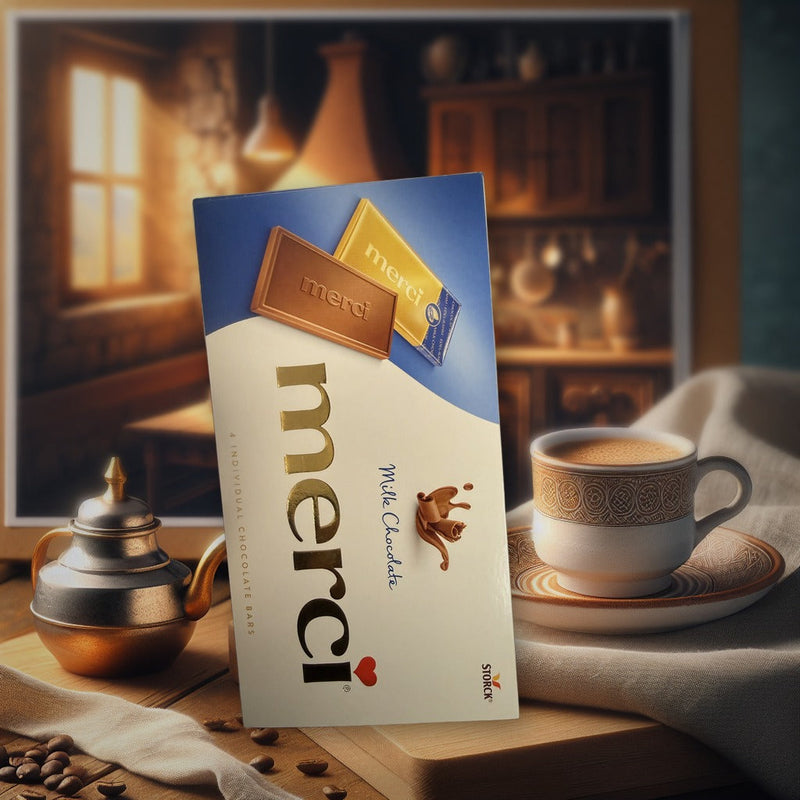 Storck Merci Milk Chocolate Bar 100 g — authentic snack from Bulgaria | Hamilton Euromarket