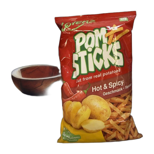 Lorenz Pomsticks Hot & Spicy Potato Sticks 100g | Hamilton Euromarket