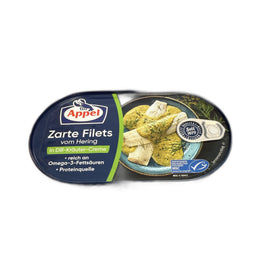 Appel Tender Herring Fillets in Dill-Herb Cream, German 200g (7oz)