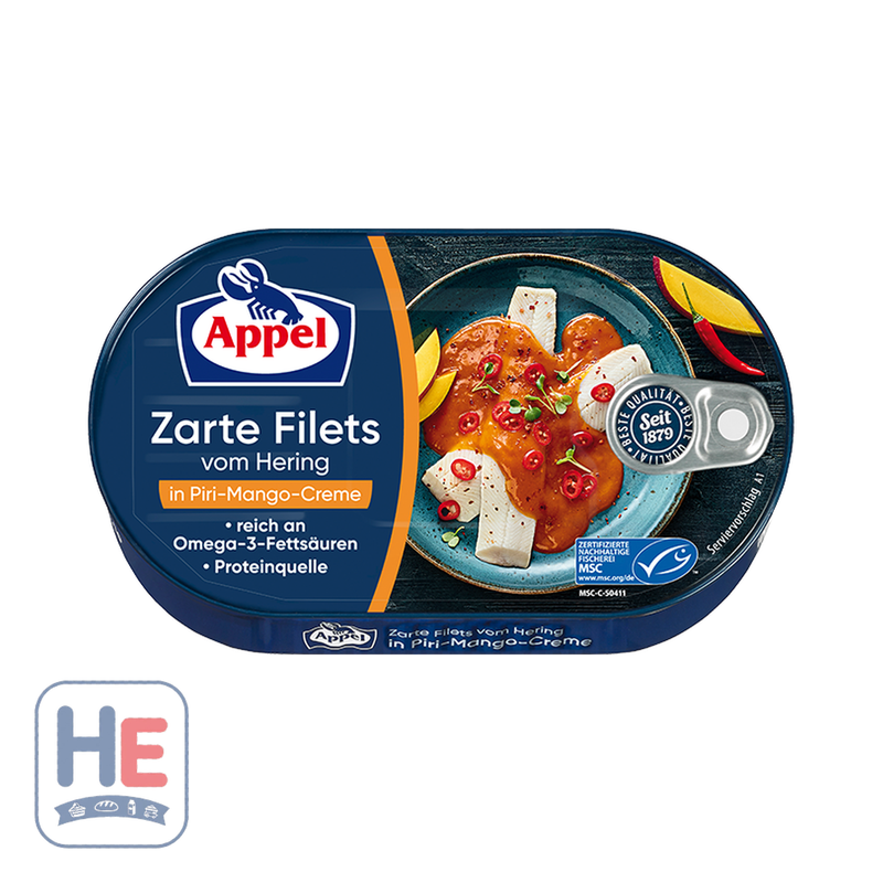 Appel MSC Herring Fillets in Piri-Mango Cream 200g (7.1oz) | HE hero 4020500922059