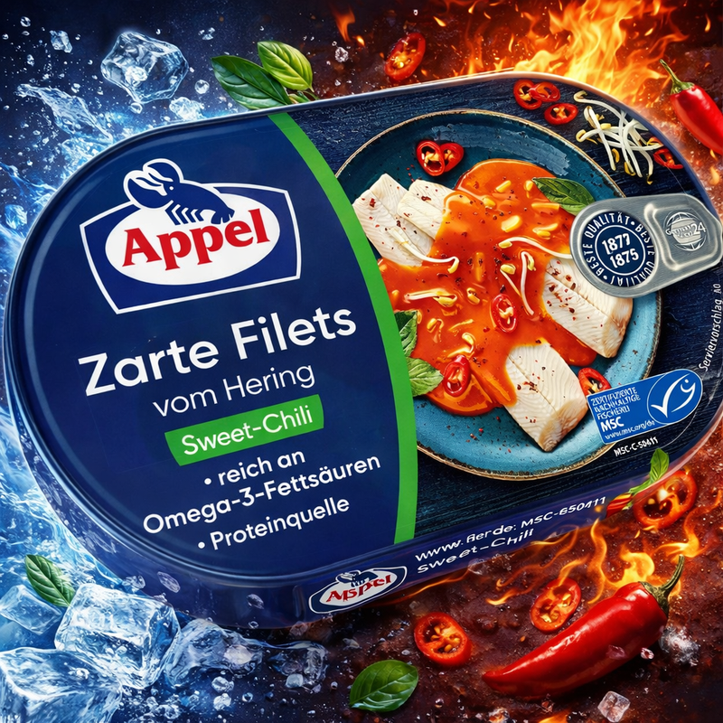 Appel Herring Fillets in Sweet Chili Sauce with Asian Vegetables 200 g