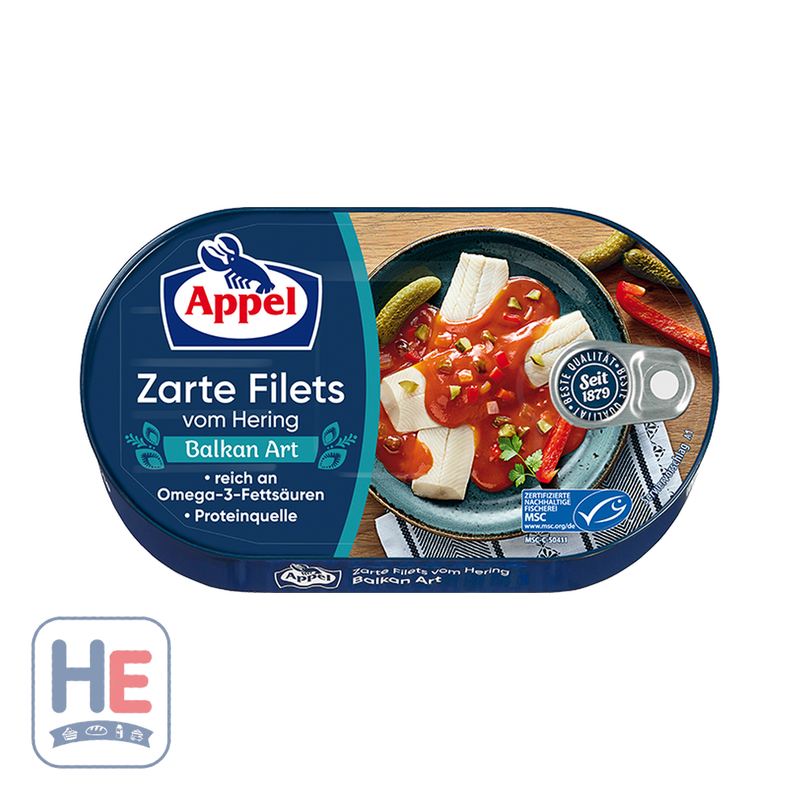 Appel MSC Herring Fillets Balkan Style 200g (7.1oz) | HE hero 4020500922837