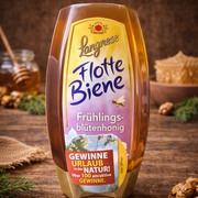 Langnese Flotte Biene Fruhlingsblutenhonig 250 g — authentic pantry from Germany | Hamilton Euromarket