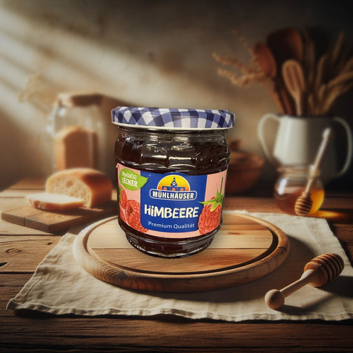Mühlhäuser Raspberry Jam 450g — authentic pantry from Germany | Hamilton Euromarket