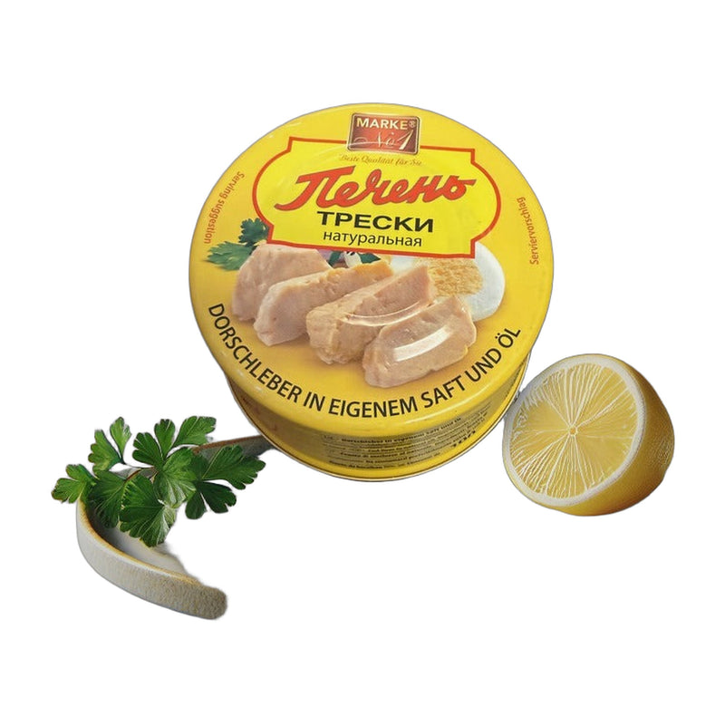 Marke No 1 Cod Liver In Its Own Juice And Oil 190 g | Hamilton Euromarket