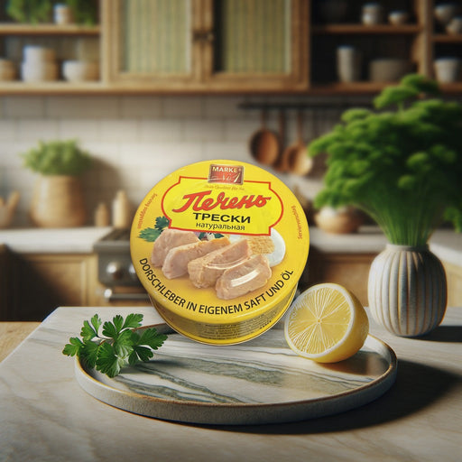 Marke No 1 Cod Liver In Its Own Juice And Oil 190 g — authentic pantry from France | Hamilton Euromarket