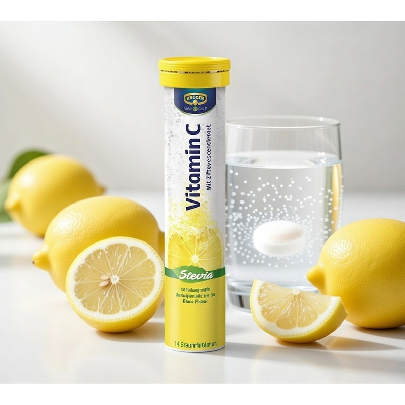 Kruger Day by Day Stevia Vitamin C Effervescent Tablets (14 Tabs) 84 g