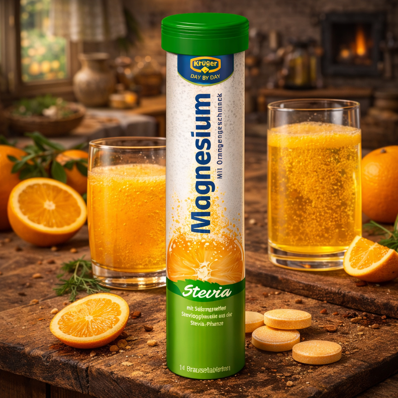 Kruger Day by Day Magnesium Effervescent Tablets Orange 78 g